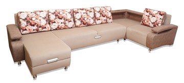 П-образный диван Престиж-15 люкс с полкой в Коврове