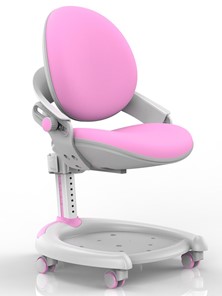 Растущее кресло Mealux ZMAX-15 Plus, Y-710 PN, белый металл, обивка розовая однотонная в Коврове