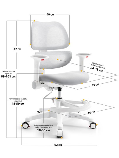 Растущее кресло Dream Air Y-607 G во Владимире - изображение 2