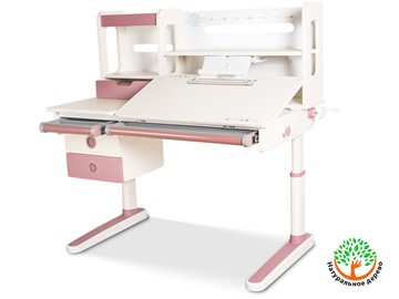 Детский стол-трансформер Mealux Oxford Max, Белый/Розовый в Коврове - предосмотр