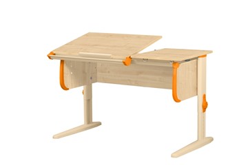 Растущий стол 1/75-40 (СУТ.25) Бежевый/Бежевый/Оранжевый в Коврове