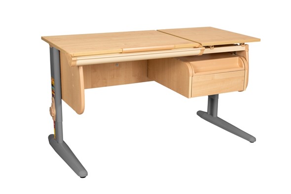 Растущий стол 1/75-40 (СУТ.25) + Tumba 1 Бежевый/Серый/Бежевый в Коврове - изображение