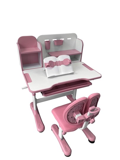 Растущий стол и стул Vivo Pink FUNDESK во Владимире - изображение 2