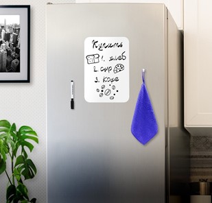 Доска магнитно-маркерная на холодильник BRAUBERG, 30х21 см с маркером, магнитом и салфеткой в Коврове - предосмотр 2