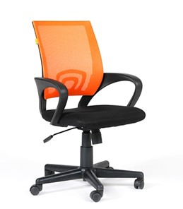 Компьютерное кресло CHAIRMAN 696 black Сетчатый акрил DW66 оранжевый во Владимире - предосмотр