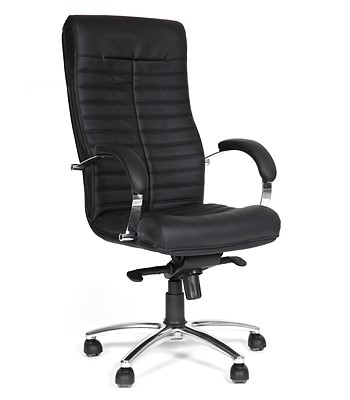 Кресло офисное CHAIRMAN 480 Экокожа премиум черная во Владимире - изображение